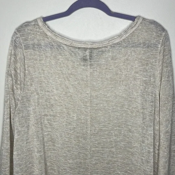 Living Doll Size 2X Ivory Lace Trim Gauzy 3/4 Sleeve Lightweight Dainty Top - Picture 10 of 11